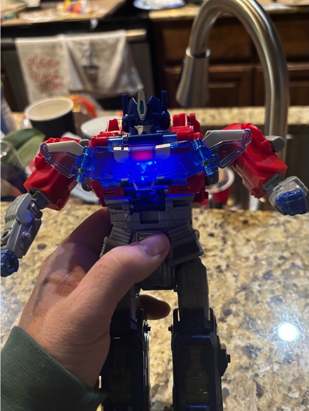 Transformers Optimus Prime Electronic Talking Light-Up Action Figure Works